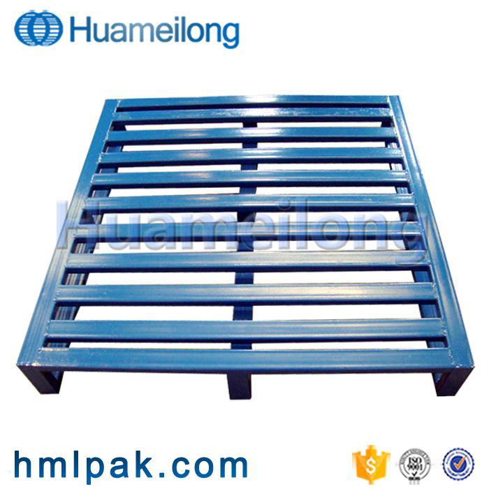 Heavy duty transportation storage stackable galvanized  steel metal pallet  3