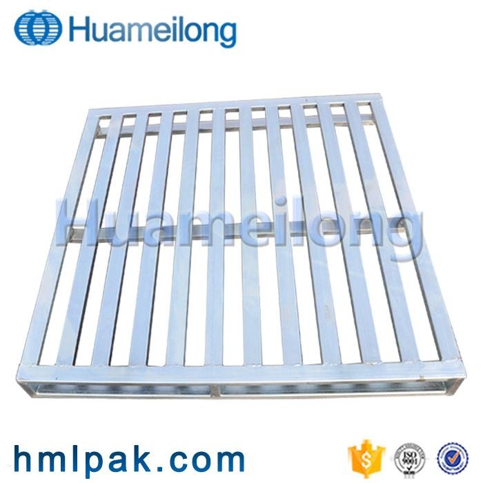 Heavy duty transportation storage stackable galvanized  steel metal pallet  4