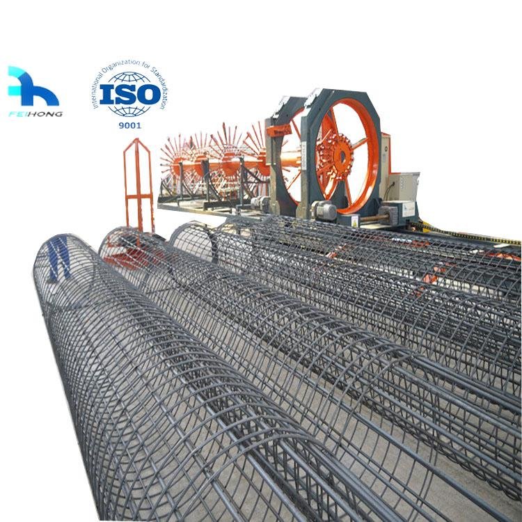 Steel reinforcing bar cage making machine with CE