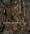 Brown Camo Printed Polyester Tricot for Hunting in Low Royalty Rate 1