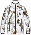 Snow Camo Printed Polyester Tricot for Hunting and City Causal Wear in Low Royal 2