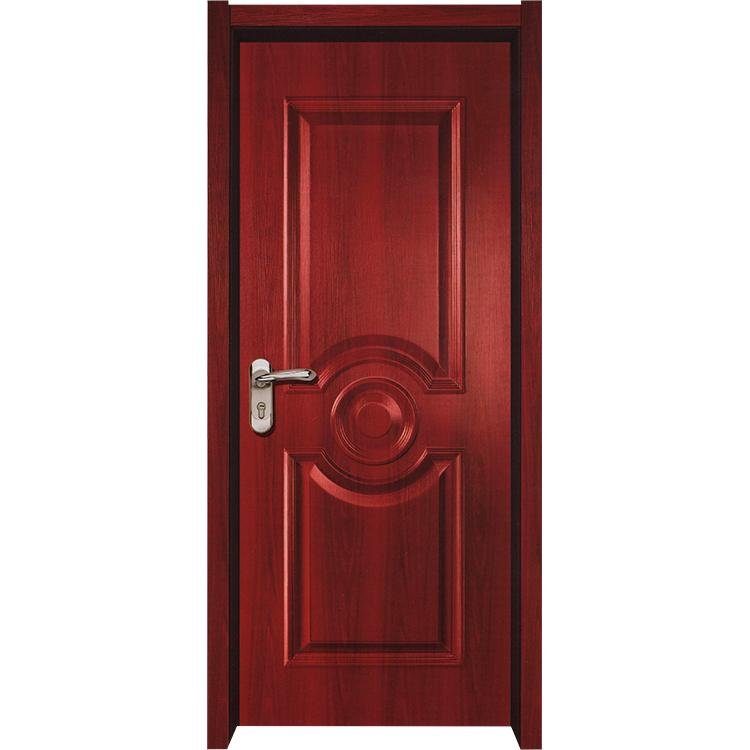 Pre hung white color Molded Panel Interior solid wood Door for residential home