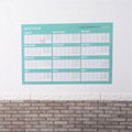 Custom big size dry erase wall calendar 36"x48" 72"x48" 3