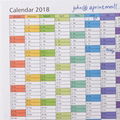 Custom big size dry erase wall calendar 36"x48" 72"x48"