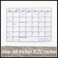 OEM Jumbo dry erase wall calendar 36"x48" 72"x48" 2