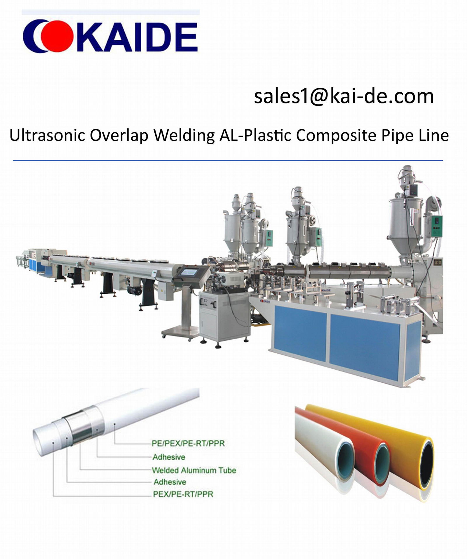 Ultrasonic Overlap Welding AL-Plastic Composite Pipe Line