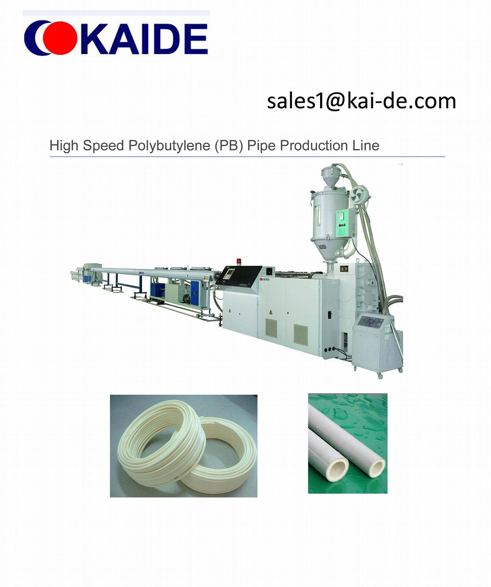 High Speed Polybutylene (PB) Pipe Production Line