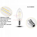 LED FILAMENT BULB C35/B10 2W 1