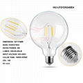 Led Filament Bulb G125/G40 6W GOLD 5