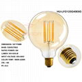 Led Filament Bulb G125/G40 6W GOLD