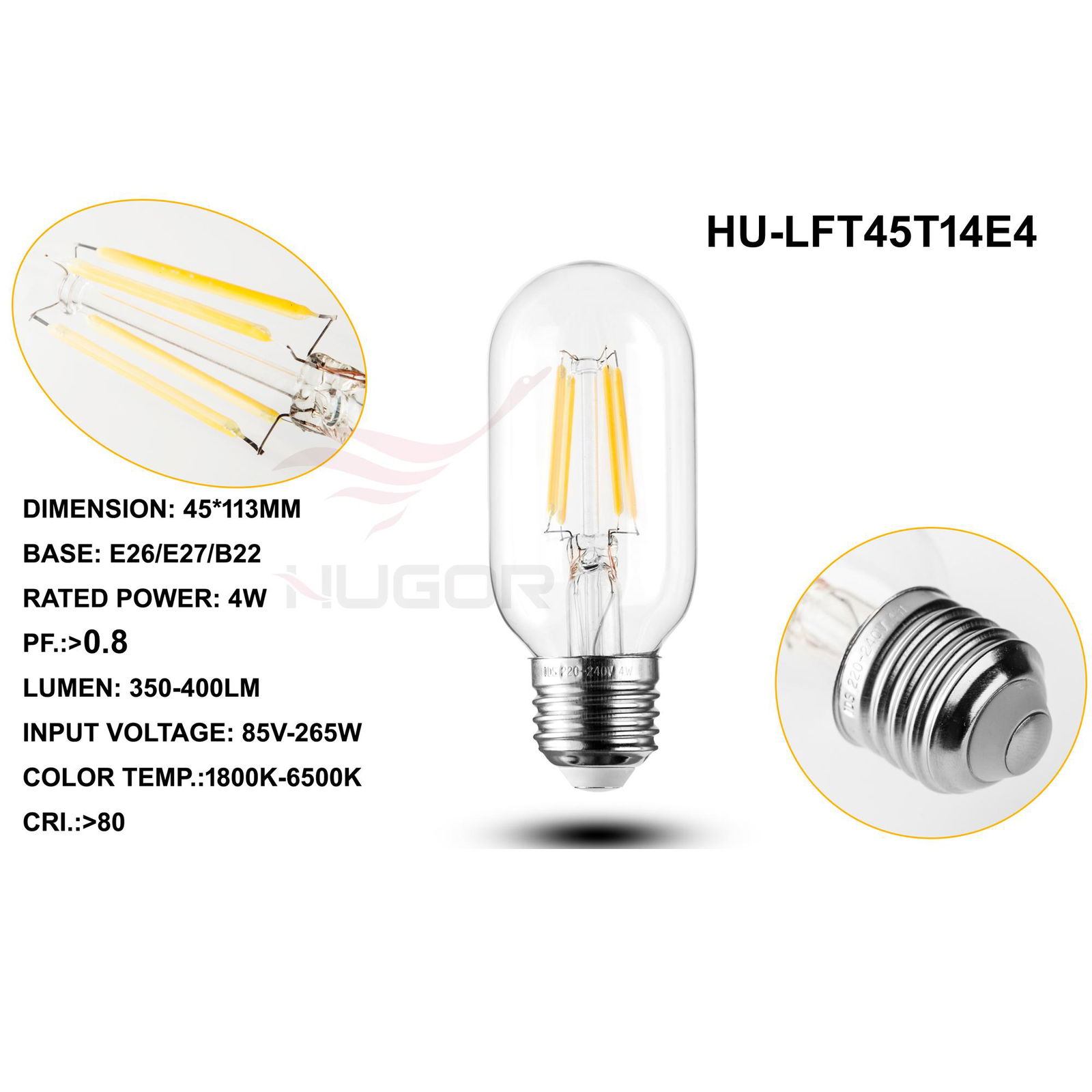 Led Filament Bulb T45/T14 4W