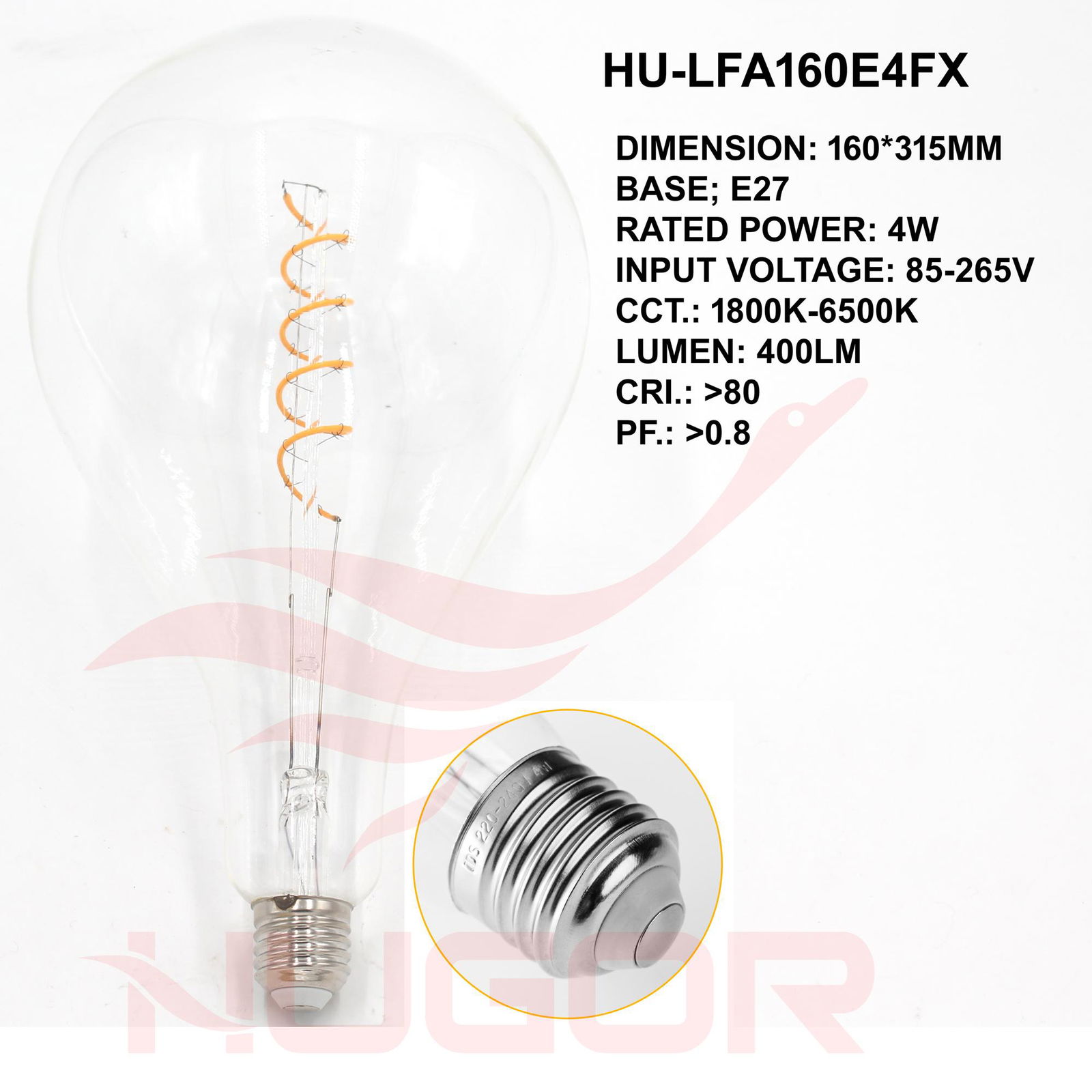 Led Filament Bulb A160 4W  5