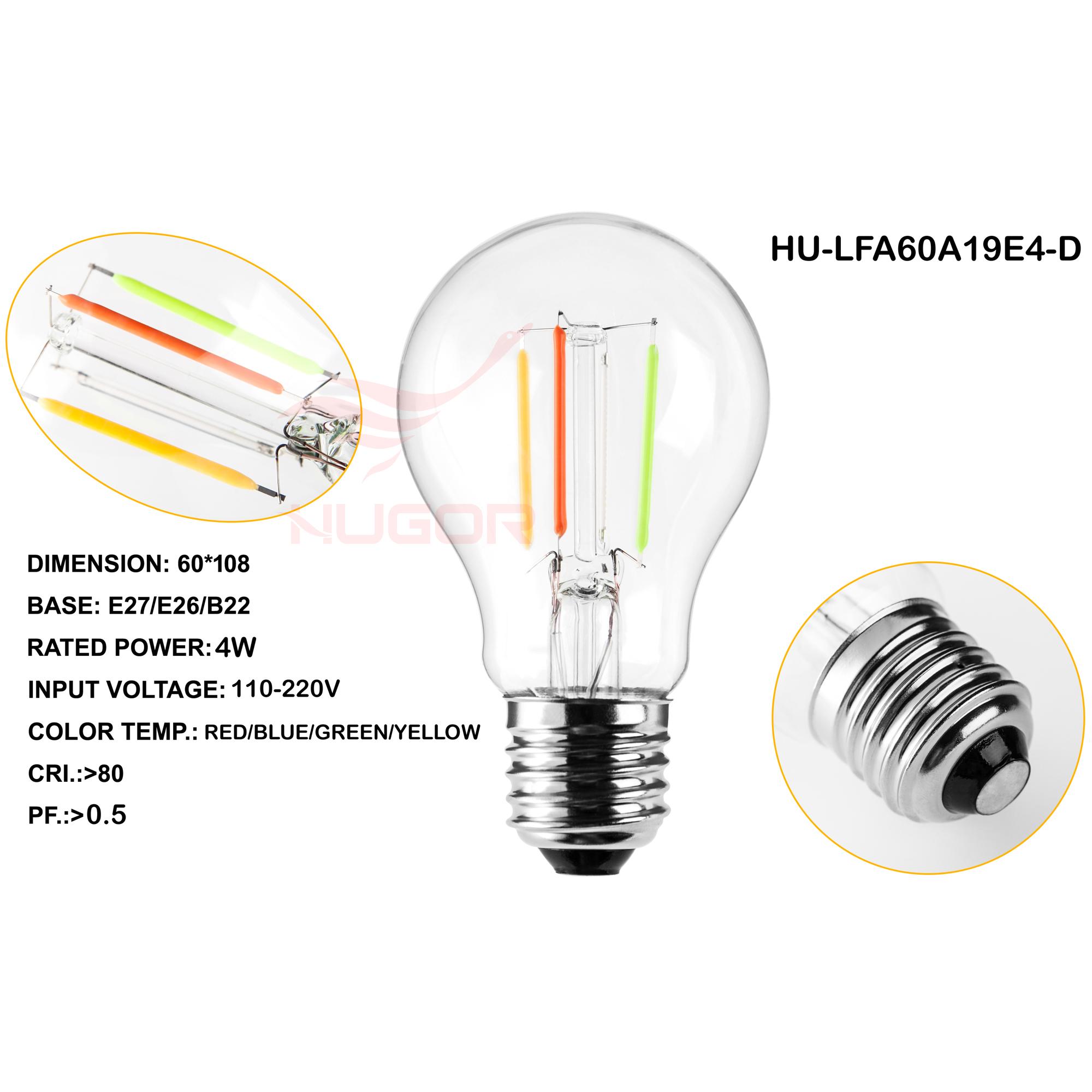 LED FILAMENT BULB A60/A19 1W 3