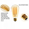 Led Filament Bulb ST64/ST19 6W GOLD