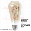 Led Filament Bulb ST64/ST19 6W GOLD 5