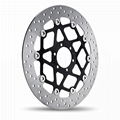 Motorcycle floating brake disc for KX250 Front Brake Disc Rotor 2