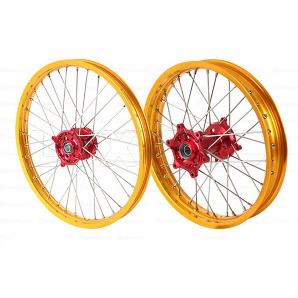 Racing Off Road motorcycle wheel 1.6x21"/2.15x19" COMPLETE WHEELS SET