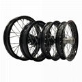 Pit bike motorcycle spoke wheel sets for