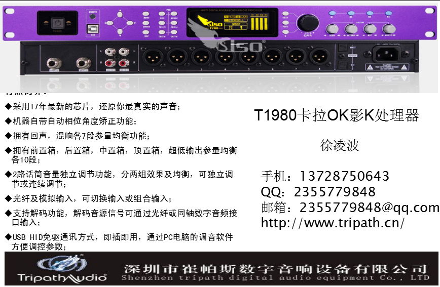  T1980卡拉OK影K處理器 2