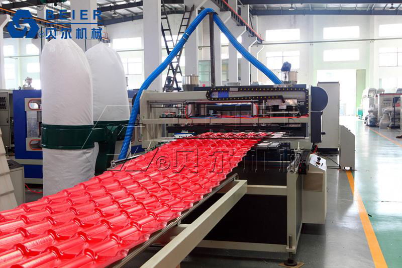 PVC ASA PMMA Synthetic Resin Tile Production Line 2