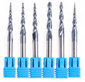 Coated Carbide Taper Ball Nose End Mills Taper Milling Cutter 2