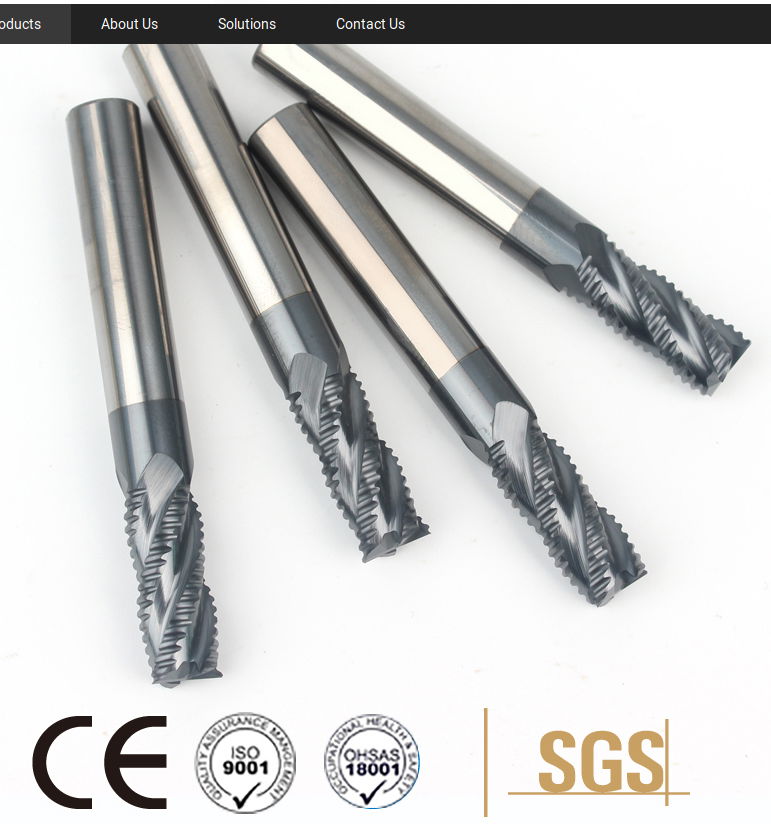 High Speed HRC45 Carbide Roughing Square Milling Cutter 2