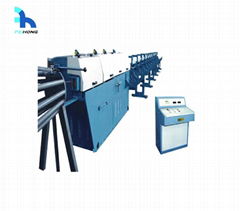 Steel coil straightening and cutting machine