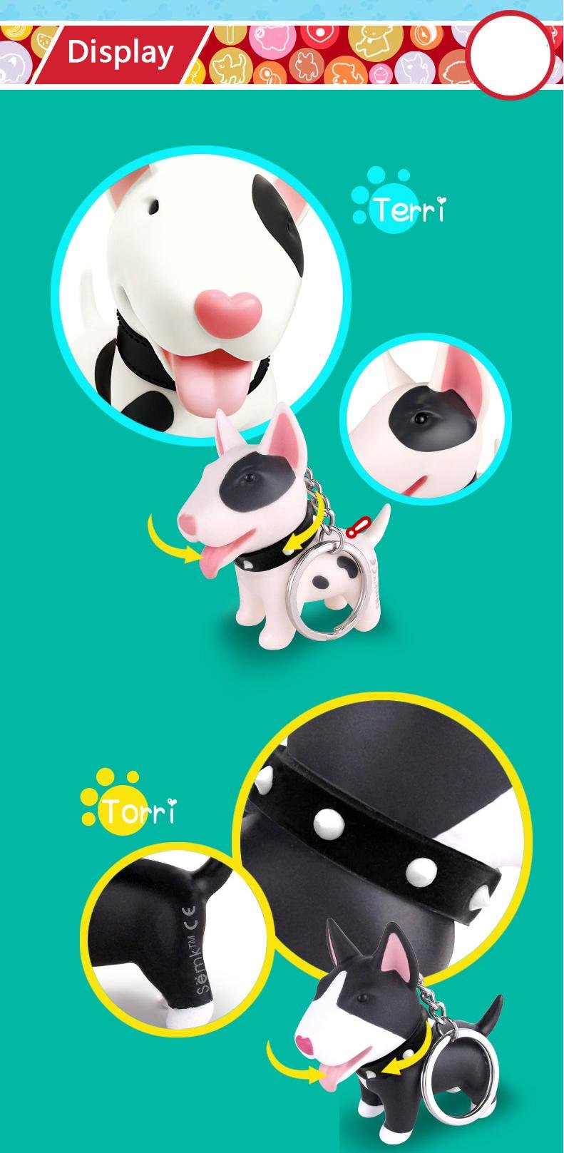 Free design service cheap customized key chains cute dog shape soft PVC keychain 5