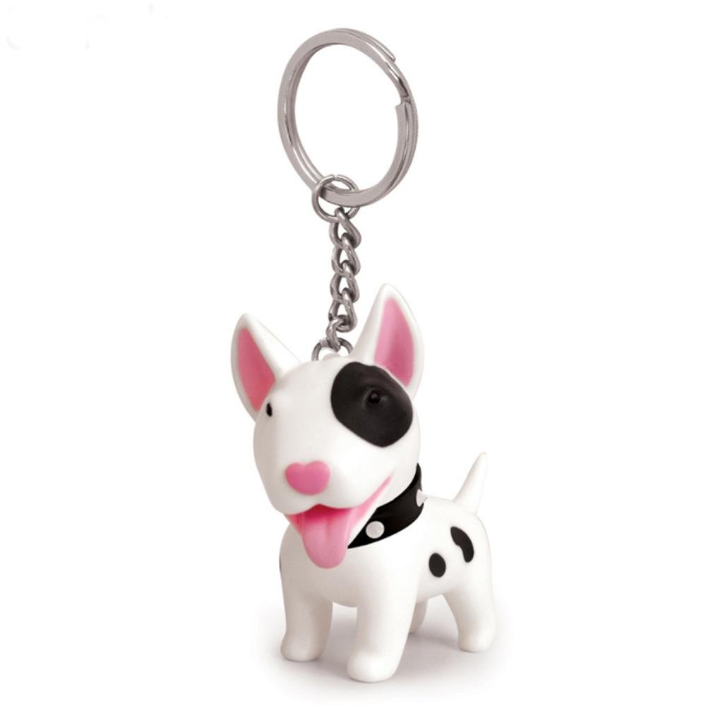 Free design service cheap customized key chains cute dog shape soft PVC keychain 2