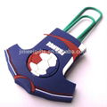 Custom Football clothes shape soft silicone pvc bookmark plastic paper clips 2