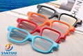 low price high quality 3d plastic passive glasses circular polarized 3D Viewer f 1