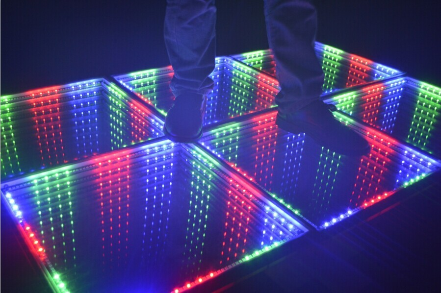LED 3D深渊镜面跳舞地板砖 婚庆酒吧舞台