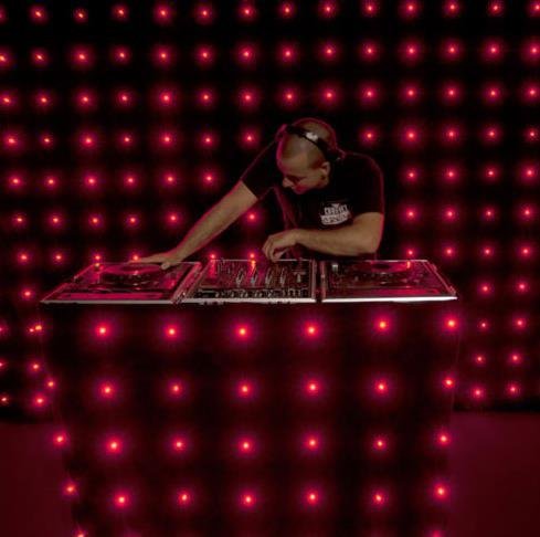 RGB LED Video Flexible Curtain P18 Wedding Disco DJ Booth Backdrop 3