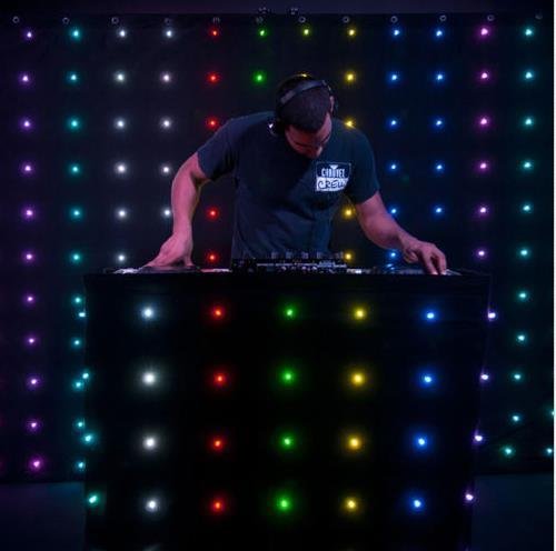 RGB LED Video Flexible Curtain P18 Wedding Disco DJ Booth Backdrop 6