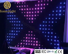 RGB LED Video Flexible Curtain P18 Wedding Disco DJ Booth Backdrop