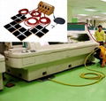 Air pads for moving equipment air