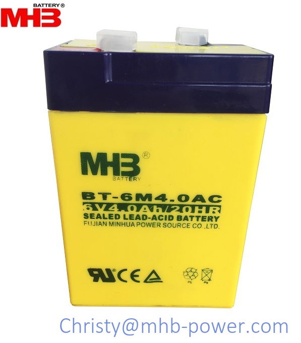 MHB Power 6V4Ah lead acid battery for ups/back up power