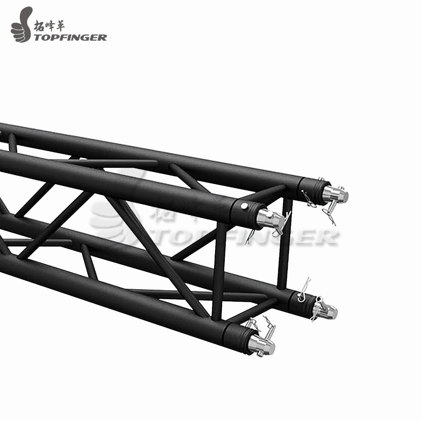 Peak roof flat roof truss system 450x450mmx1m curved lighting truss trade show t 2