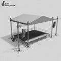 Peak roof flat roof truss system 450x450mmx1m curved lighting truss trade show t 3