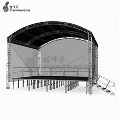 Aluminum Spigot Easy Install Truss System Square Stage Light Truss 290x290mmx2m