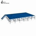 Indoor Wooden Platform Stage All Terrain Fold Out Lightweight Stage 4ftx8ft  1