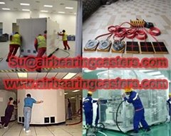 Air bearing casters applications and advantages