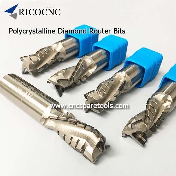 Polycrystalline Diamond Router Bits PCD Cutting Tools for CNC Nesting 1