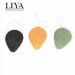 100% Natural Konjac Sponge for cleaning face and body cosmetic accessories whole