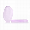 Colorful beauty sponge silicone makeup puff oval shape sponge