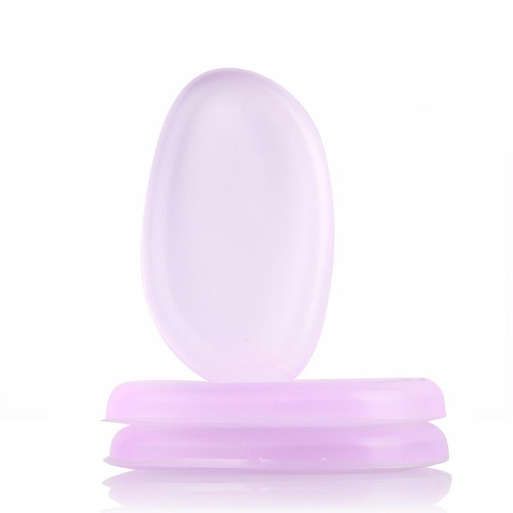 Colorful beauty sponge silicone makeup puff oval shape sponge 4