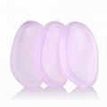 Colorful beauty sponge silicone makeup puff oval shape sponge 5