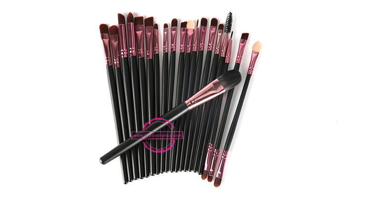 Professional eye makeup 20pcs synthetic hair eye liner eye shadow brush 3