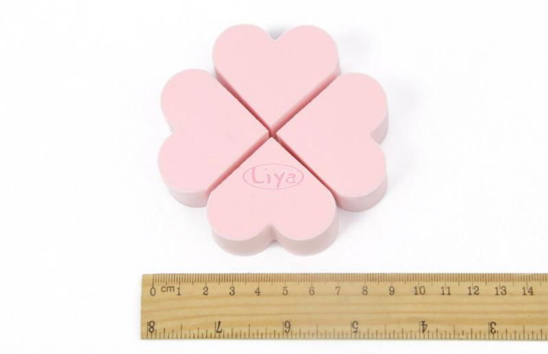 Best Selling Hydrophilic Latex free facial heart beauty sponge 2