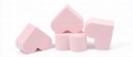 Best Selling Hydrophilic Latex free facial heart beauty sponge 3